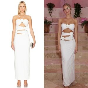 MAYGEL CORONEL Veranera Floral Maxi Dress in Off White O/S